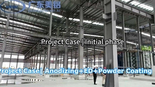 Dây chuyền Anodizing nhôm công suất cao | Anodizing+ED+Sơn tĩnh điện| 3 dòng
