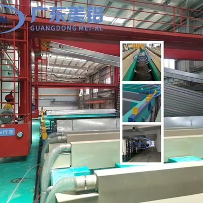 Giá tốt Tùy chỉnh Semi-automatic Aluminum Surface Treatment Output 500Ton/Month Anodizing Production Line Sản xuất sản xuất 500Ton/Month Trực tuyến