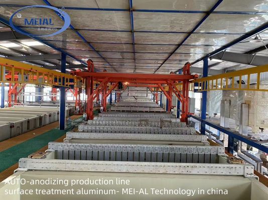 Giá tốt 2000 tấn dây chuyền anodizing công nghiệp Công suất cao xử lý bề mặt Hệ thống oxy hóa tự động Trực tuyến