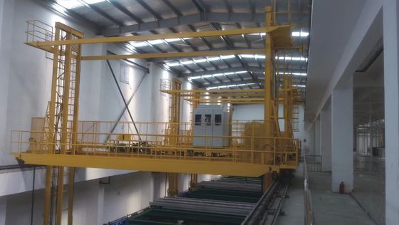 Dây chuyền Anodizing dọc tự động với hệ thống giá đỡ Manaul