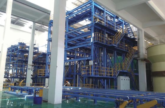 Dây chuyền Anodizing dọc tự động với hệ thống giá đỡ Manaul