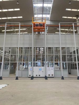 Dây chuyền sơn tĩnh điện công nghiệp tự động Hồ sơ nhôm dọc