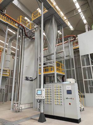 Dây chuyền sơn tĩnh điện công nghiệp tự động Hồ sơ nhôm dọc