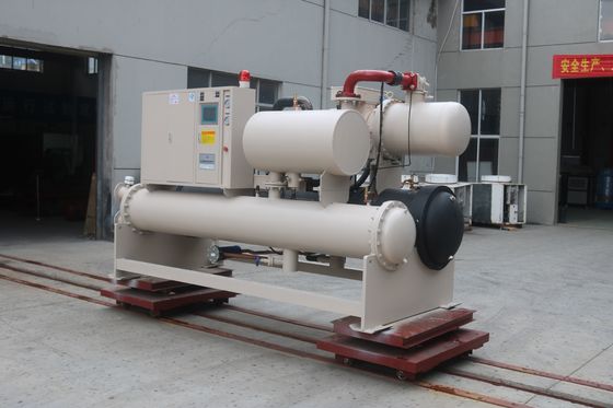 Máy làm lạnh nước trục vít 380V / 50HZ Làm mát trực tiếp chuyên dụng