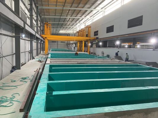 Phương pháp giá đỡ thủ công xử lý hệ thống dây chuyền Anodizing ngang