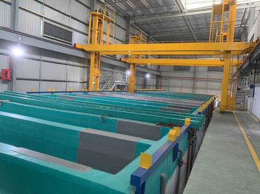 Chế độ vận hành tự động của dây chuyền Anodizing kỹ sư 900T/tháng
