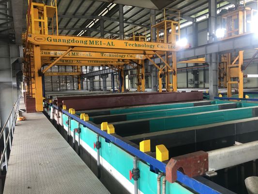 Dây chuyền sản xuất Anodizing ngang Chiều dài hồ sơ tối đa 6500mm