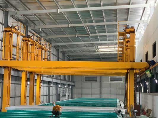 Độ dài hồ sơ nhôm tối đa 6500mm trong dây chuyền sản xuất anodizing