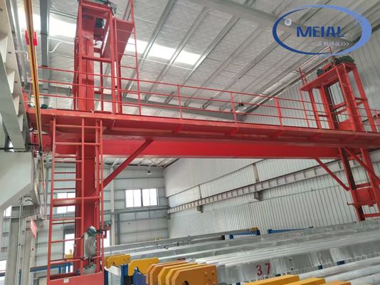 Giá tốt Đường dây sản xuất anodizing tự động thẳng đứng có thể tùy chỉnh 300 tấn / tháng với độ dày phim 10 ~ 12μm Trực tuyến