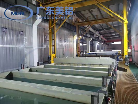 700T / tháng dây chuyền sản xuất anodizing nhôm tự động cho thiết bị xử lý bề mặt