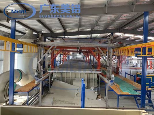 Giá tốt. Đường dây sản xuất anodizing nhôm tự động 800T / tháng Thiết bị xử lý bề mặt trực tuyến