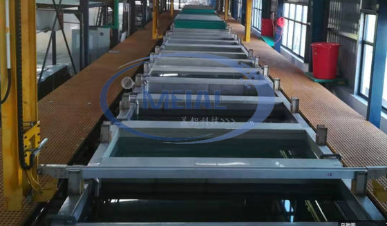 Đường dây sản xuất anodizing nhôm 900T / tháng với độ dày phim anodizing 1-25um