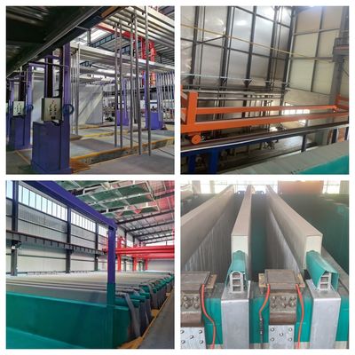 Đường dây sản xuất hồ sơ nhôm anodizing 6500mm Max Profile Length