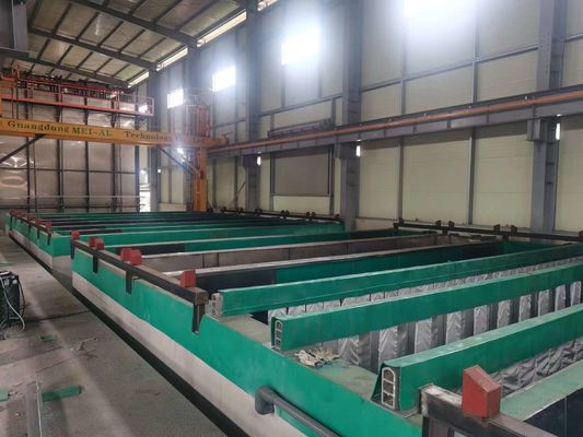 Dòng anodizing tùy chỉnh cho hồ sơ nhôm với công suất cung cấp hàng tháng 600t