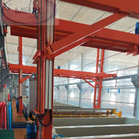 Dòng sản xuất anodizing khí tự nhiên 500T với chiều dài tối đa 8500MM và diện tích bảo hiểm 350m2/T