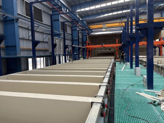 Giá tốt Dòng sản xuất anodizing ngang với 450T / tháng Khả năng sản xuất 6500mm Độ dài hồ sơ tối đa và độ dày phim anodizing 8-12μm trực tuyến