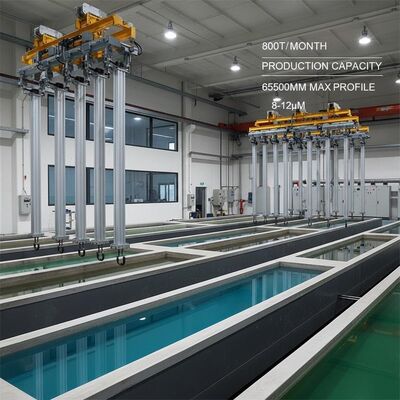 Giá tốt 1000A Thiết bị dây chuyền anodizing với điều khiển IEC PLC và thời gian xả lỏng điều chỉnh cho màu đồng nhất trực tuyến