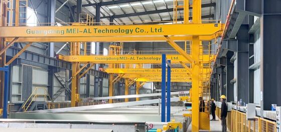 Giá tốt Đường dây sản xuất anodizing nhôm tự động 800T / tháng với kích thước tùy chỉnh 1-6500mm và thiết bị xử lý bề mặt chống xói xuất sắc trực tuyến