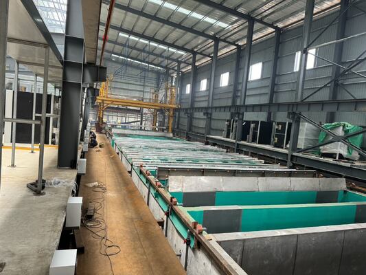 Giá tốt Dây chuyền sản xuất Anodizing thủ công 1000 T/tháng với chiều dài thanh nhôm tối đa 6500mm và độ dày màng 8-12µm trực tuyến