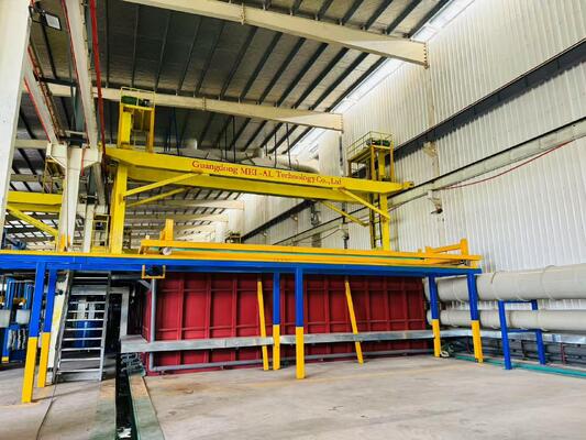 Giá tốt Dây chuyền sản xuất Anodizing hoàn toàn tự động 500 tấn/tháng với độ dày màng 5-25 µm cho cấu hình nhôm Trực tuyến