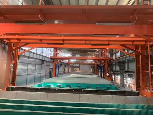 Giá tốt Dây chuyền sản xuất Anodizing hoàn toàn tự động 500 tấn/tháng với độ dày màng 5-25 µm cho cấu hình nhôm Trực tuyến