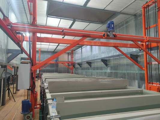 Giá tốt Dòng sản xuất anodizing có công suất 50-100T / tháng với giám sát và điều khiển từ xa cho độ dày phim 10-25μm Trực tuyến