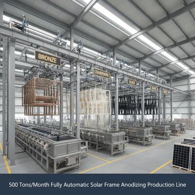 Giá tốt Dòng anodizing cứng tự động đầy đủ cho đồ nội thất văn phòng và hồ sơ chiếu sáng ≥ 10μm Kháng trầy xước và vết bẩn Trực tuyến