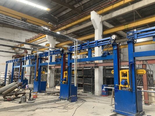 Giá tốt Dây chuyền Anod nhôm bán tự động công suất 1200T/M với chiều dài thanh nhôm 6500mm trực tuyến