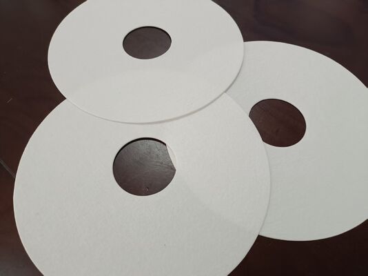 Giá tốt Acid-Resistant Stack Filter Ring Filter Paper with Center Hole for Anodizing Tank Customizable Outer Diameter Trực tuyến