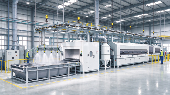 Giá tốt Dây chuyền sơn tĩnh điện hoàn chỉnh, tích hợp hệ thống phun bột tĩnh điện và điều khiển tự động bằng PLC Trực tuyến